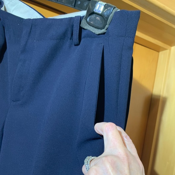 🔥NWOT🔥 Banana Republic Navy Dress Pants w/Removable belt - Fully lined - Sz 4 - Picture 3 of 12